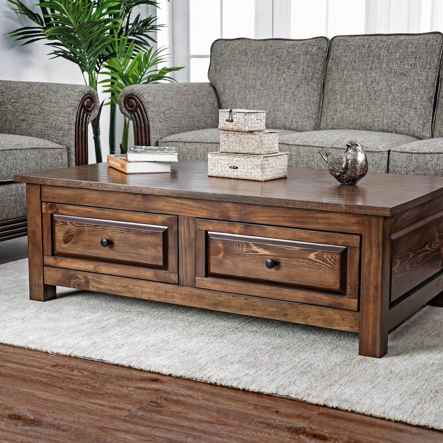 Annabel Walnut Coffee Table - ATL FURNITURE