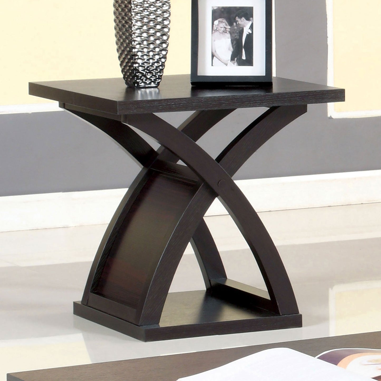 Arkley Espresso End Table - ATL FURNITURE
