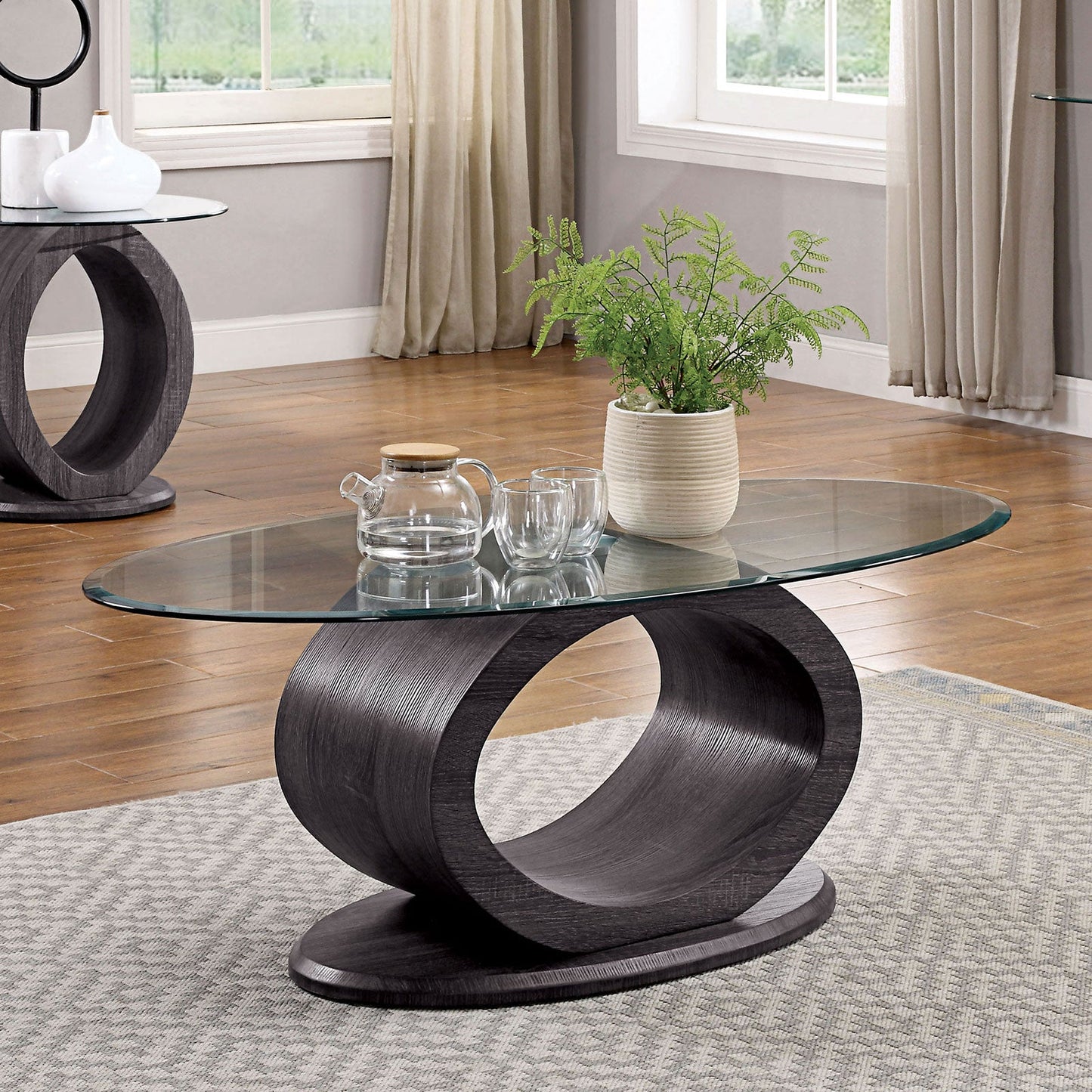 Lodia Gray Coffee Table - ATL FURNITURE