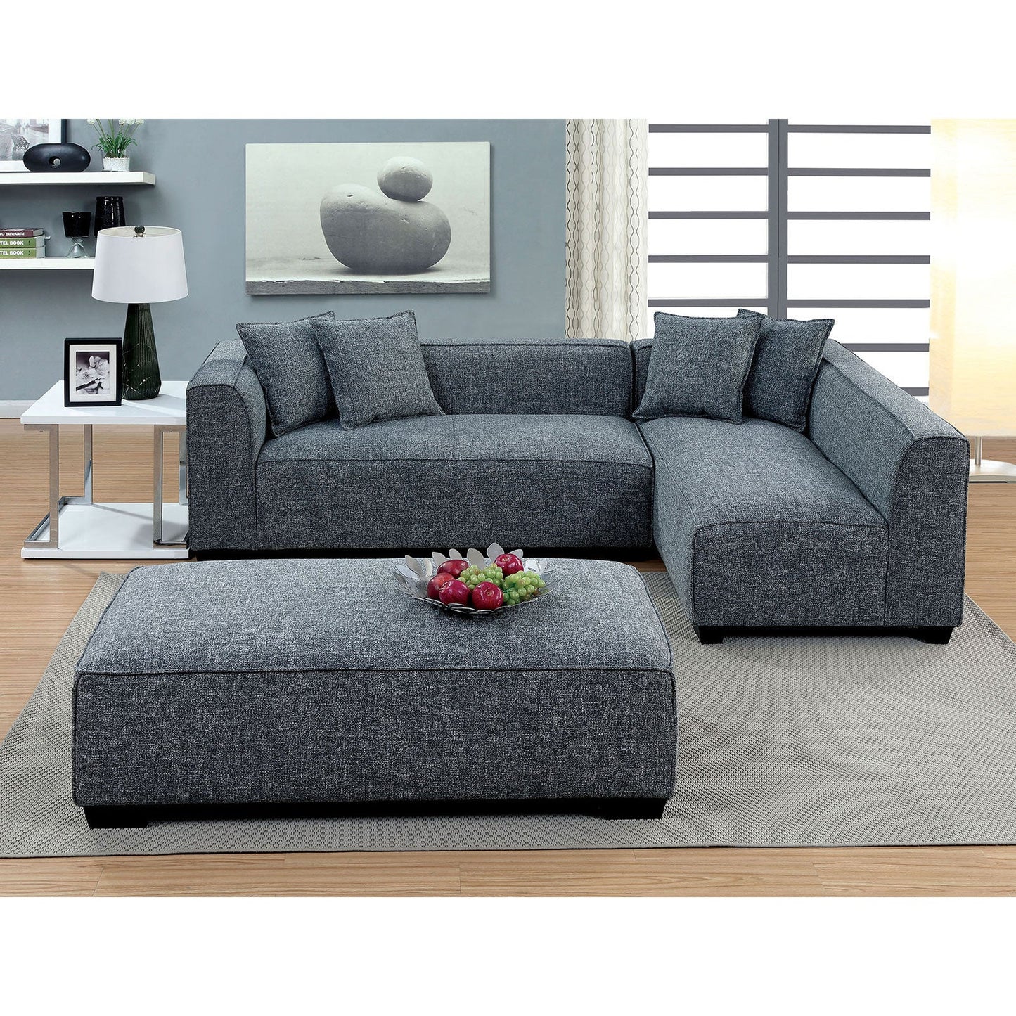 JAYLENE Gray Sectional - ATL FURNITURE