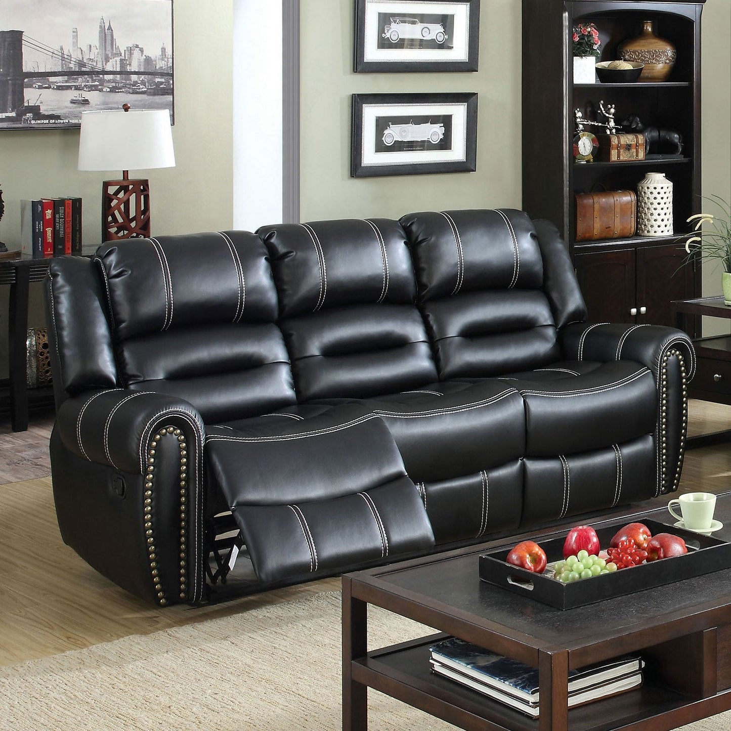 FREDERICK Black Sofa - ATL FURNITURE