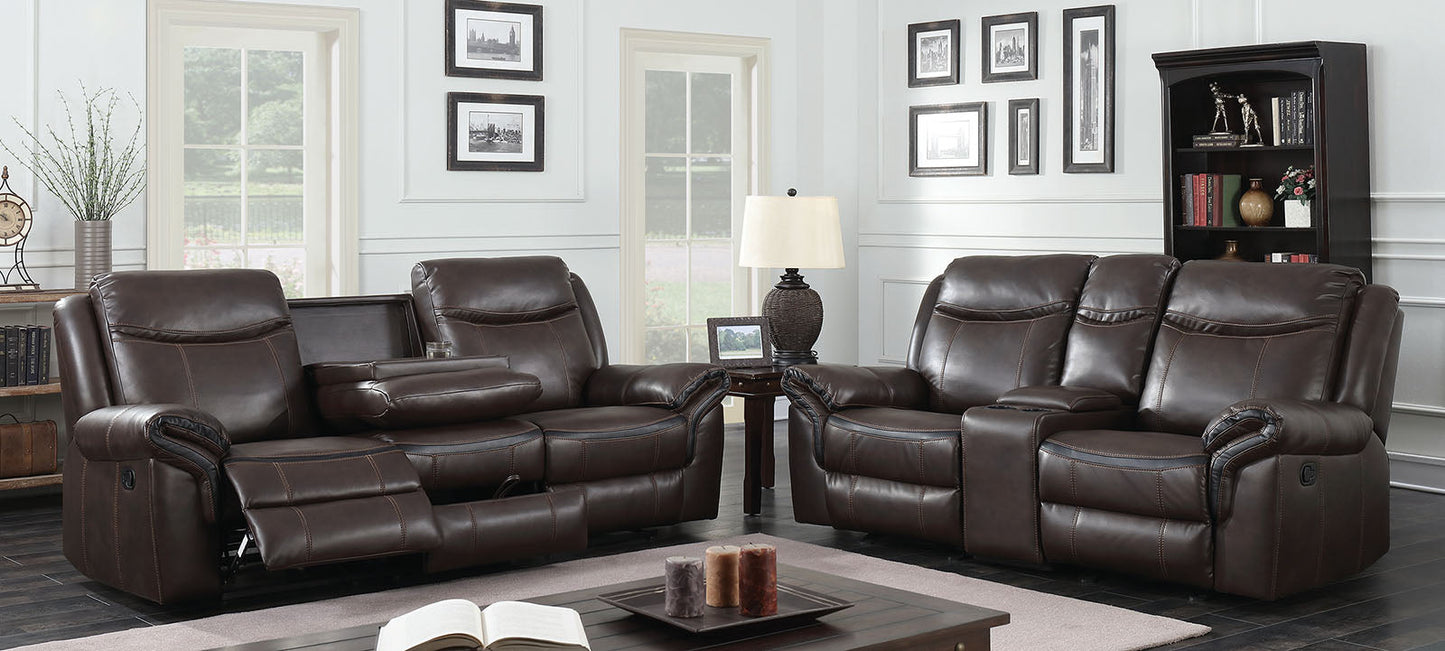 Chenai Brown Sofa + Love Seat - ATL FURNITURE