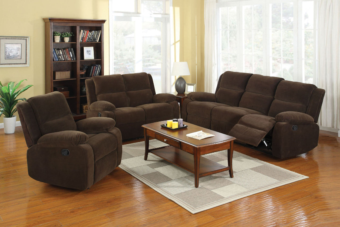 Haven Dark Brown Sofa + Love Seat - ATL FURNITURE