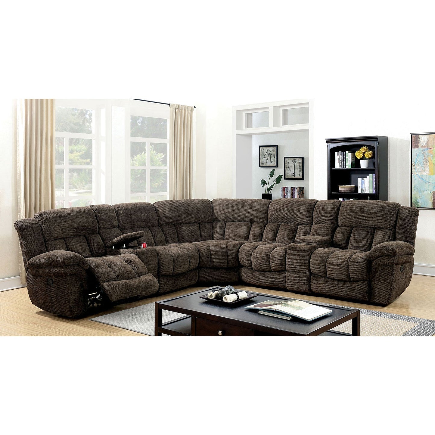 Irene Brown Sectional - ATL FURNITURE