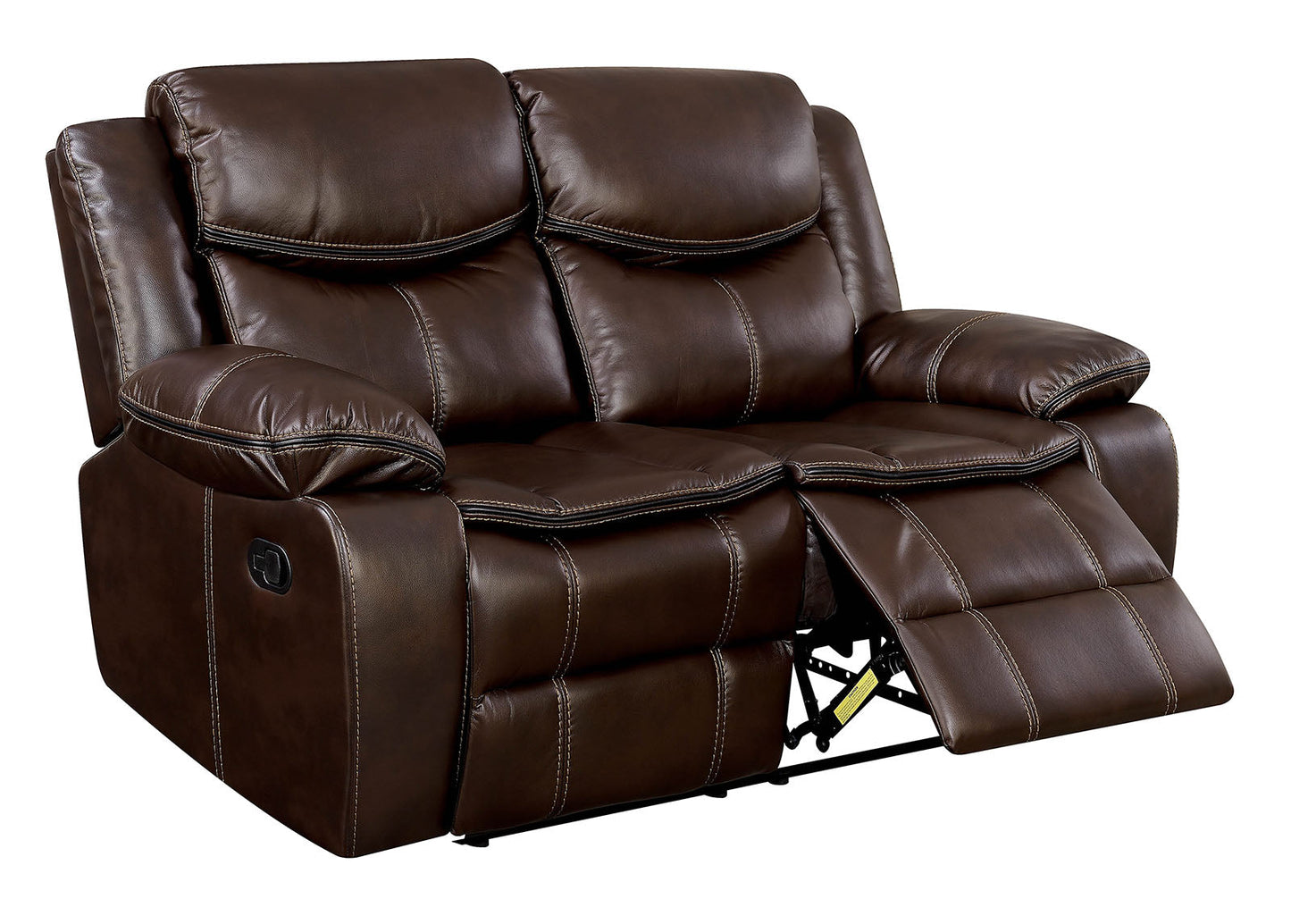 Pollux Brown Console Love Seat - ATL FURNITURE