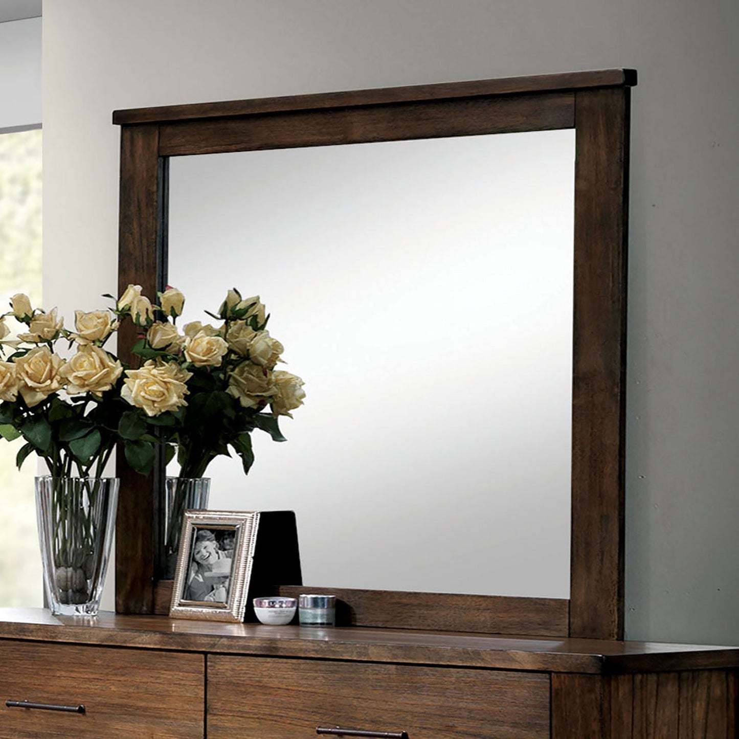 ELKTON Oak Mirror - ATL FURNITURE