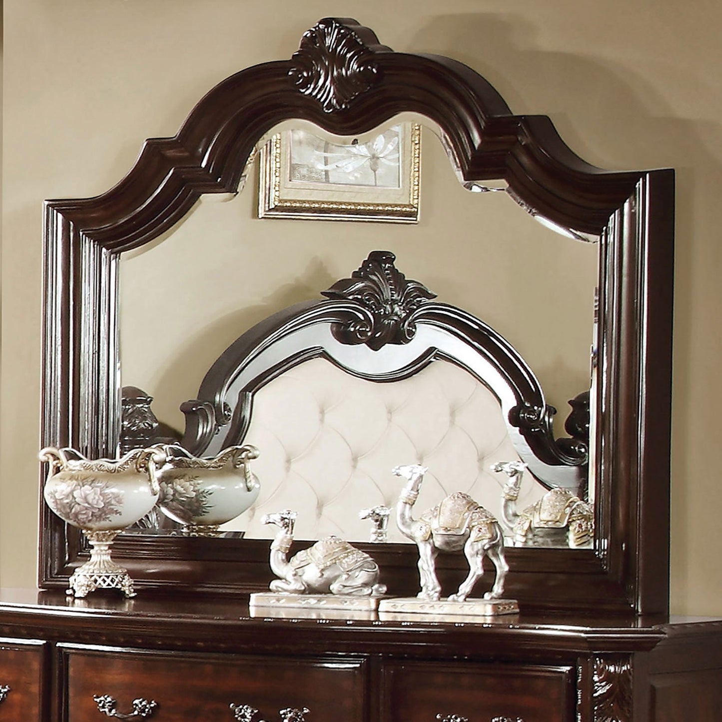 Bellefonte Brown Cherry Mirror - ATL FURNITURE