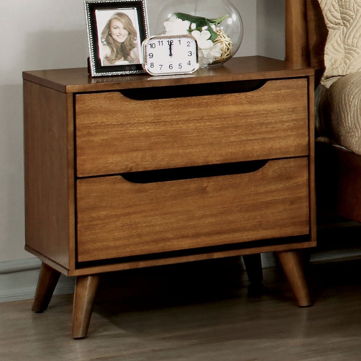 Lennart Oak Night Stand - ATL FURNITURE