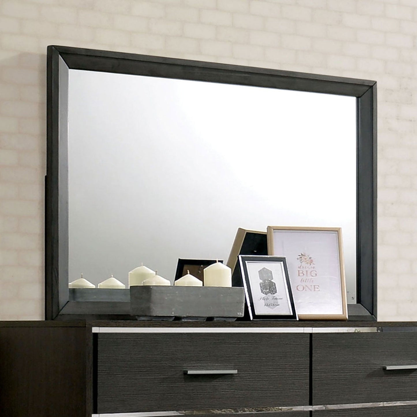 Camryn Warm Gray Mirror - ATL FURNITURE