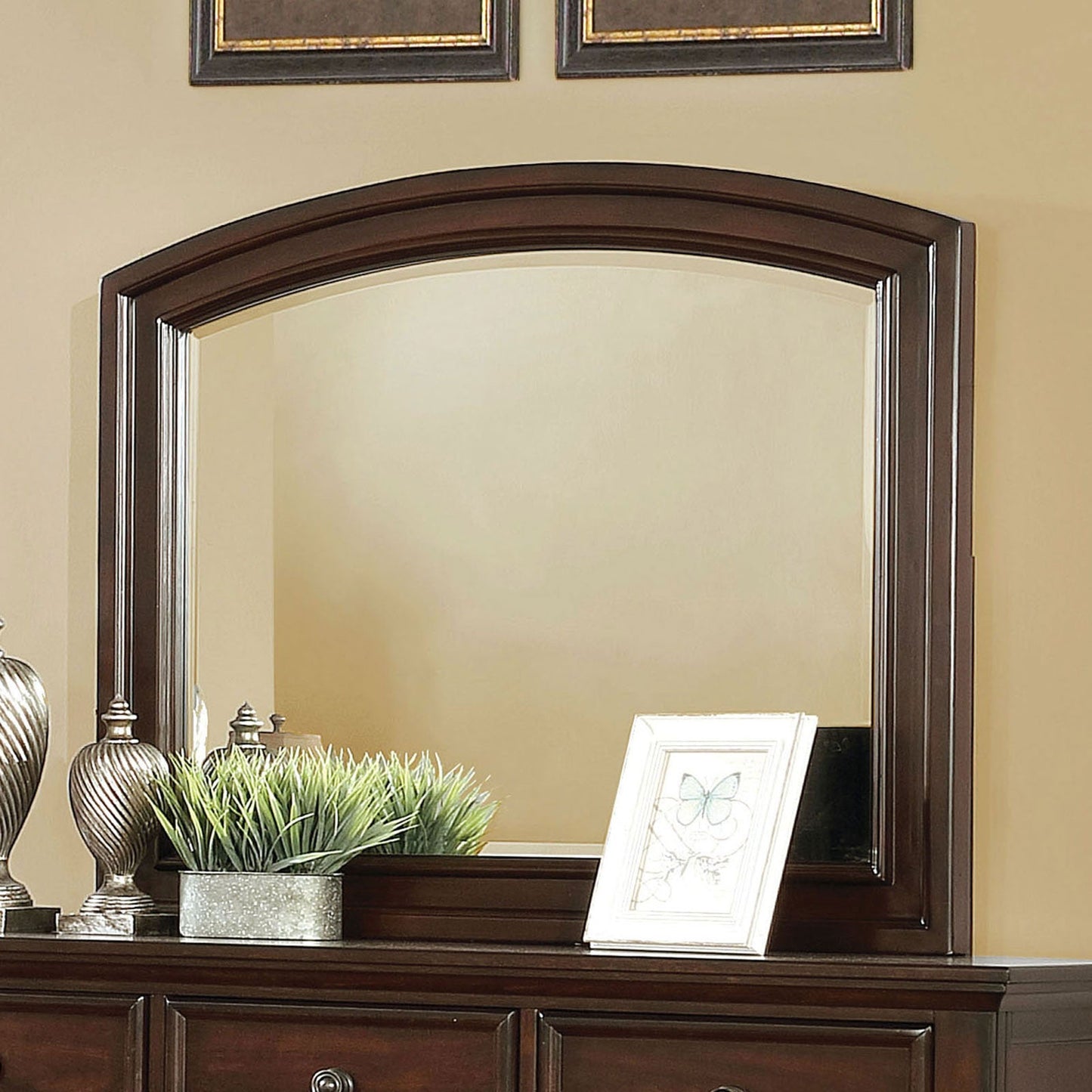 Castor Brown Cherry Mirror - ATL FURNITURE