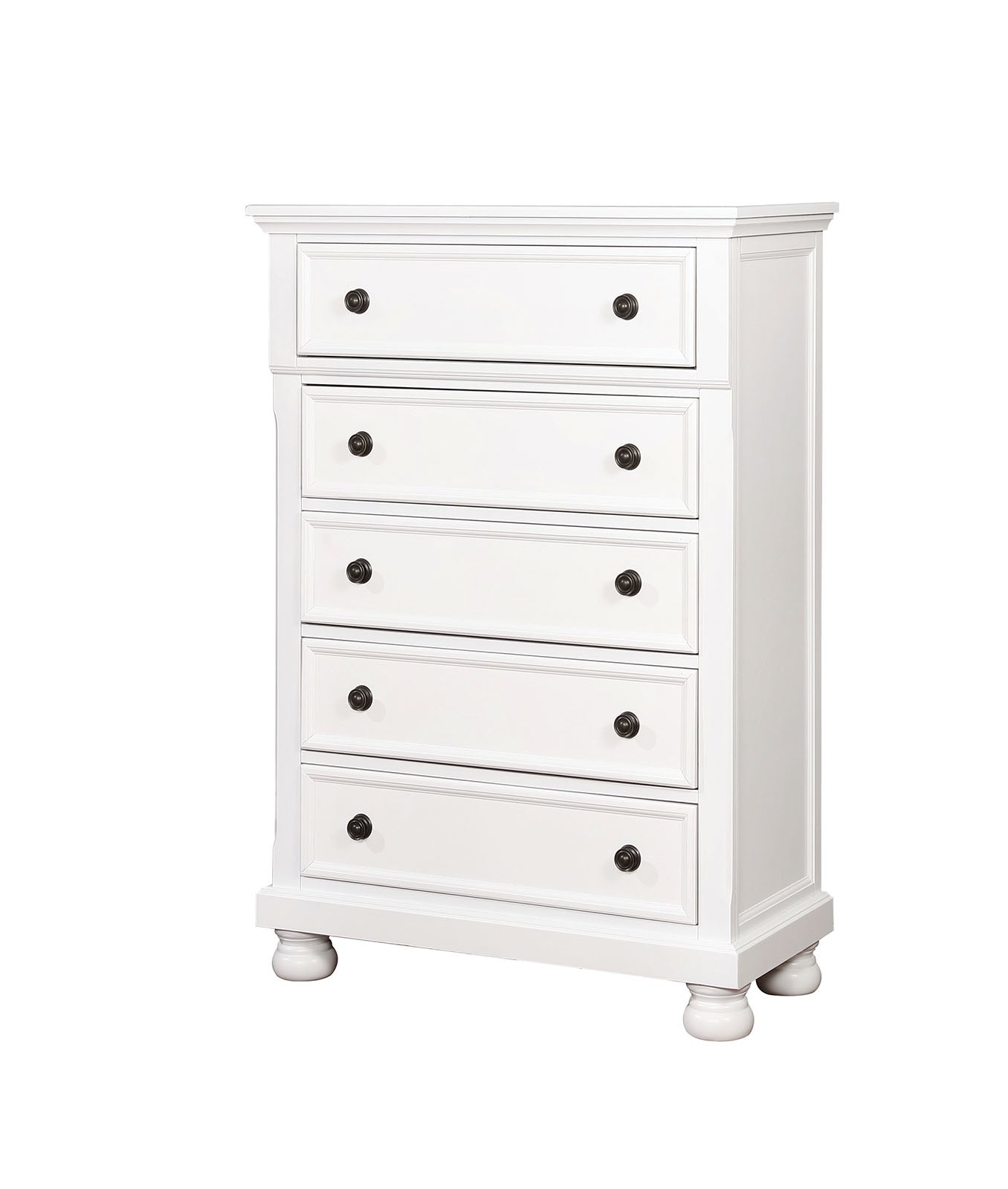 Castor White Chest - ATL FURNITURE