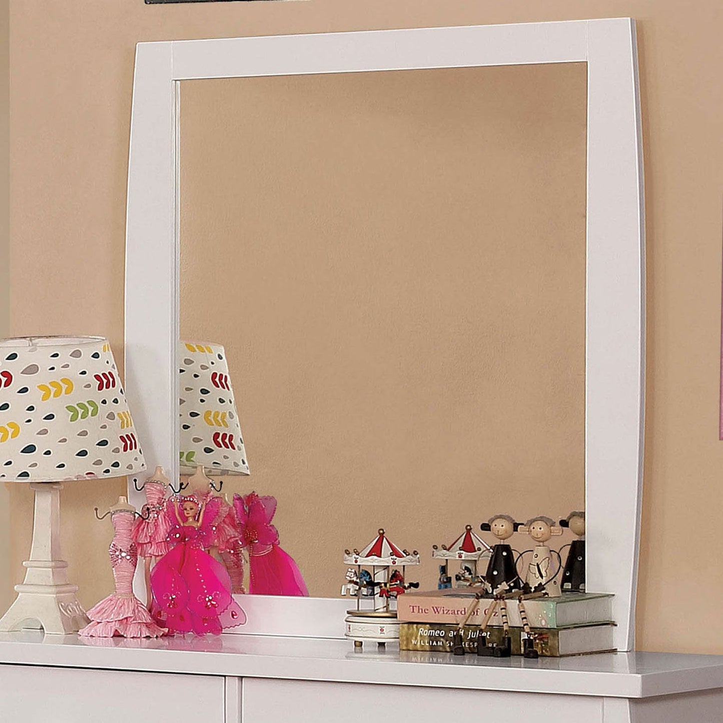 Marlee White Mirror - ATL FURNITURE
