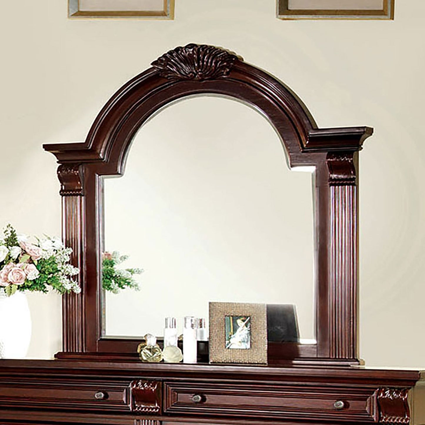 Esperia Brown Cherry Mirror - ATL FURNITURE