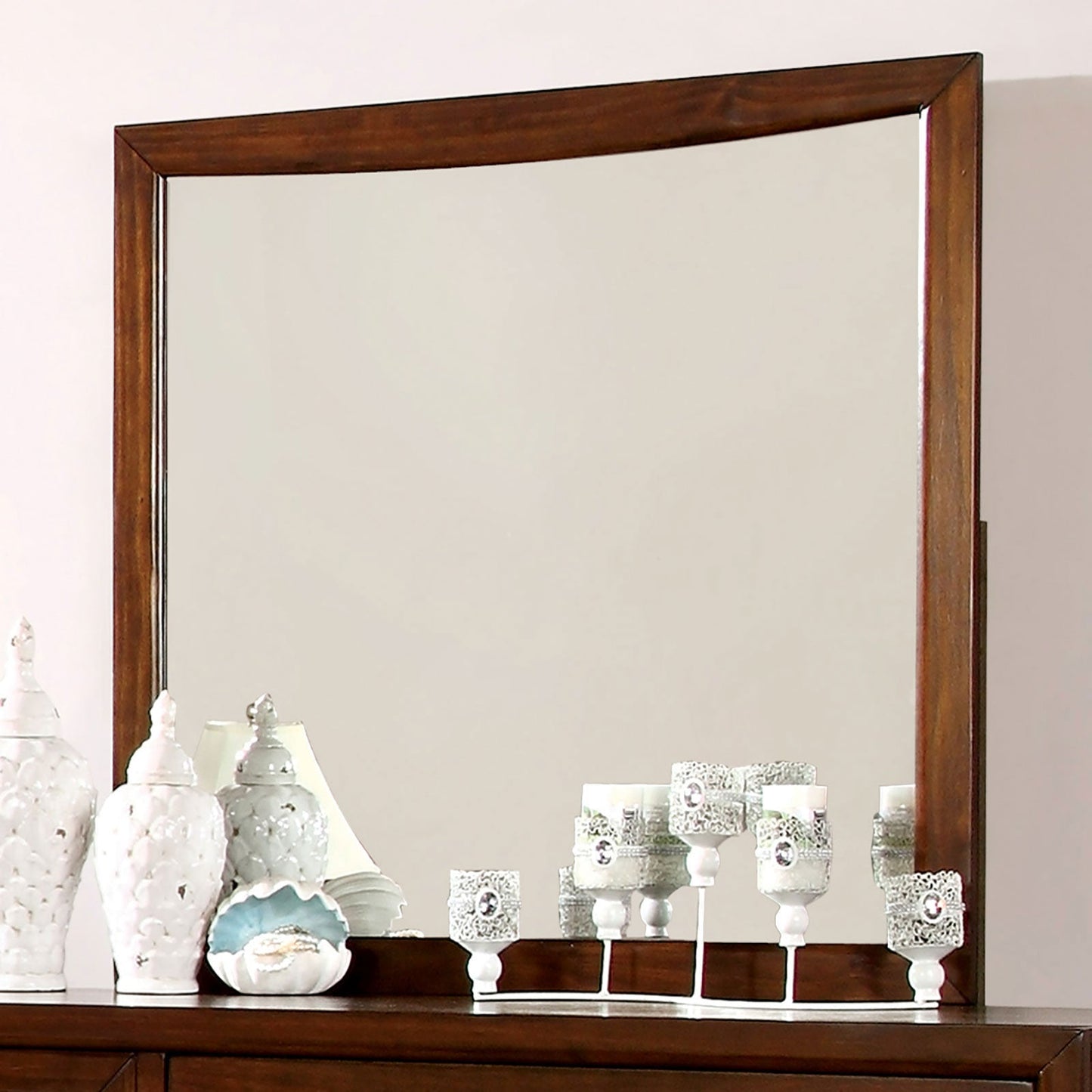 SNYDER Brown Cherry Mirror - ATL FURNITURE