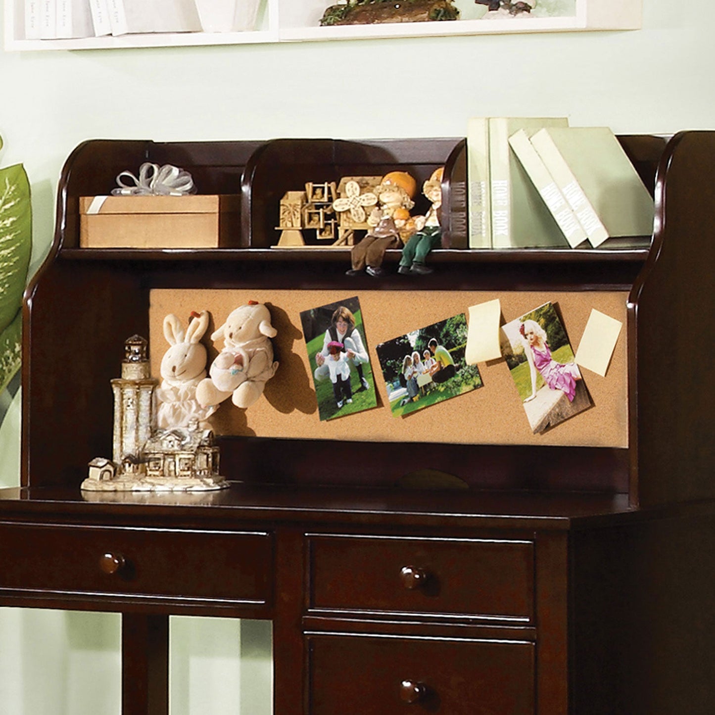 Omnus Dark Walnut Hutch - ATL FURNITURE
