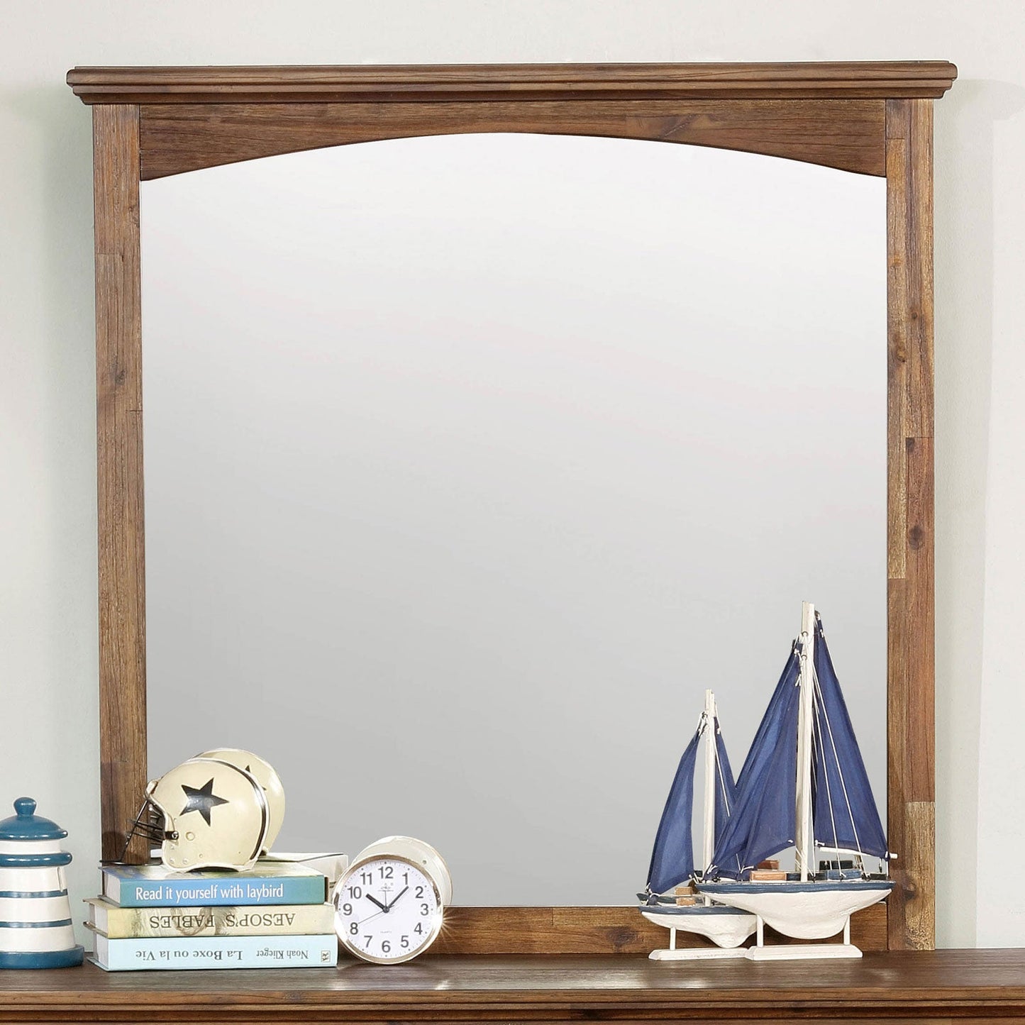 Colin Dark Oak Mirror - ATL FURNITURE