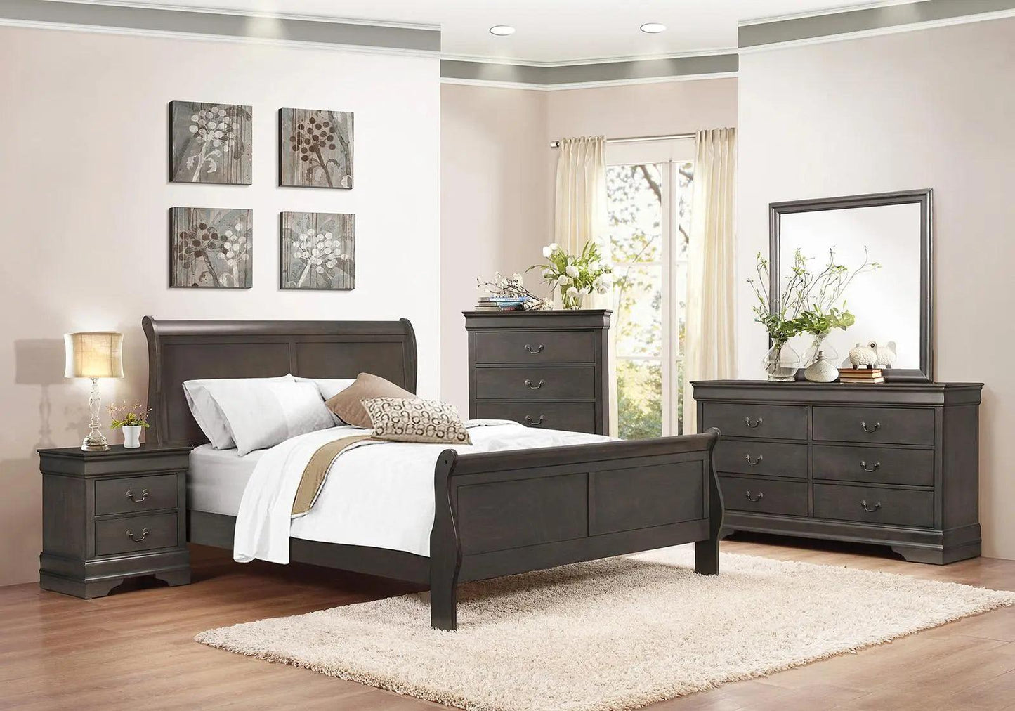 Homelegance Mayville 5 Drawer Chest In Gray 2147Sg-9 - ATL FURNITURE