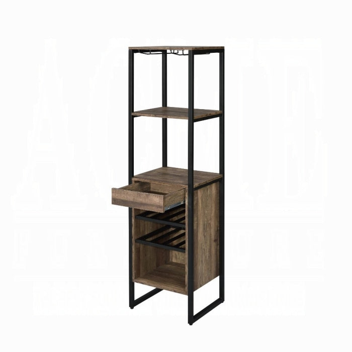 Narik Weathered Oak Wine Rack