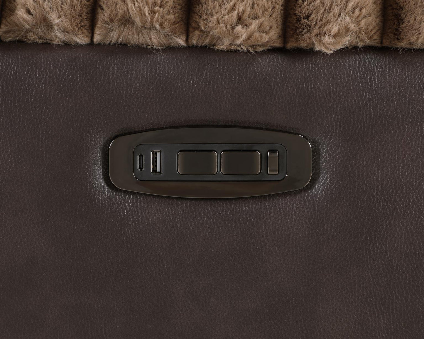 Lainey 3PC Brown Power Sectional with Bluetooth Speaker