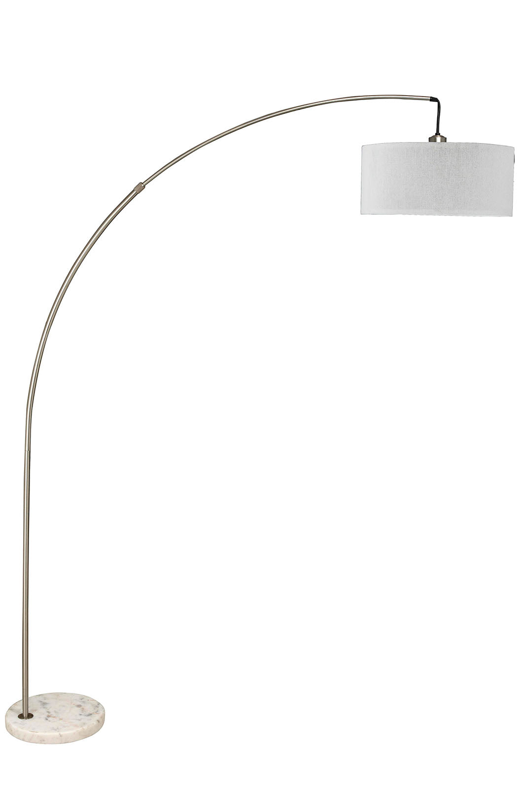 Jess Brushed Steel Arch Lamp - ATL FURNITURE