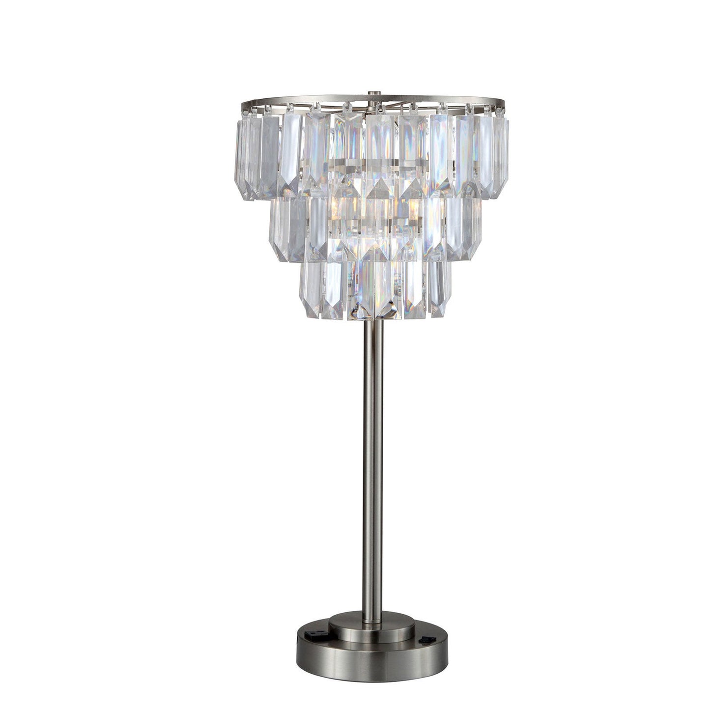 Meg Clear Table Lamp - ATL FURNITURE