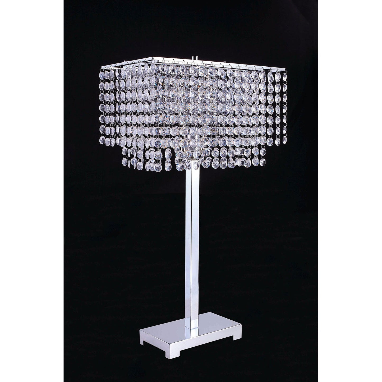 Rena Chrome Table Lamp - ATL FURNITURE