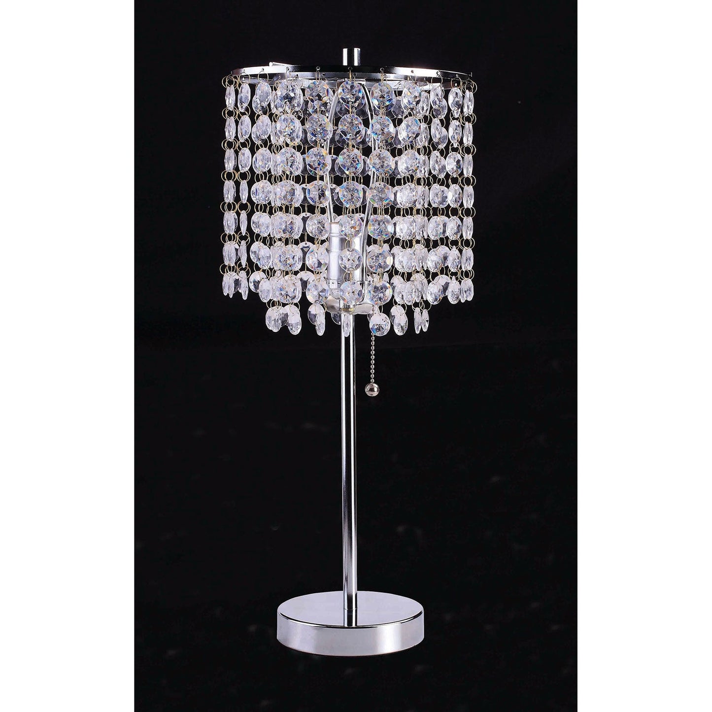 Perla Chrome Table Lamp - ATL FURNITURE