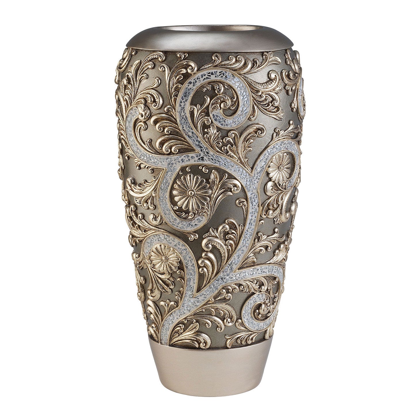 Estelle Champagne Silver Decorative Vase (2/CTN) - ATL FURNITURE