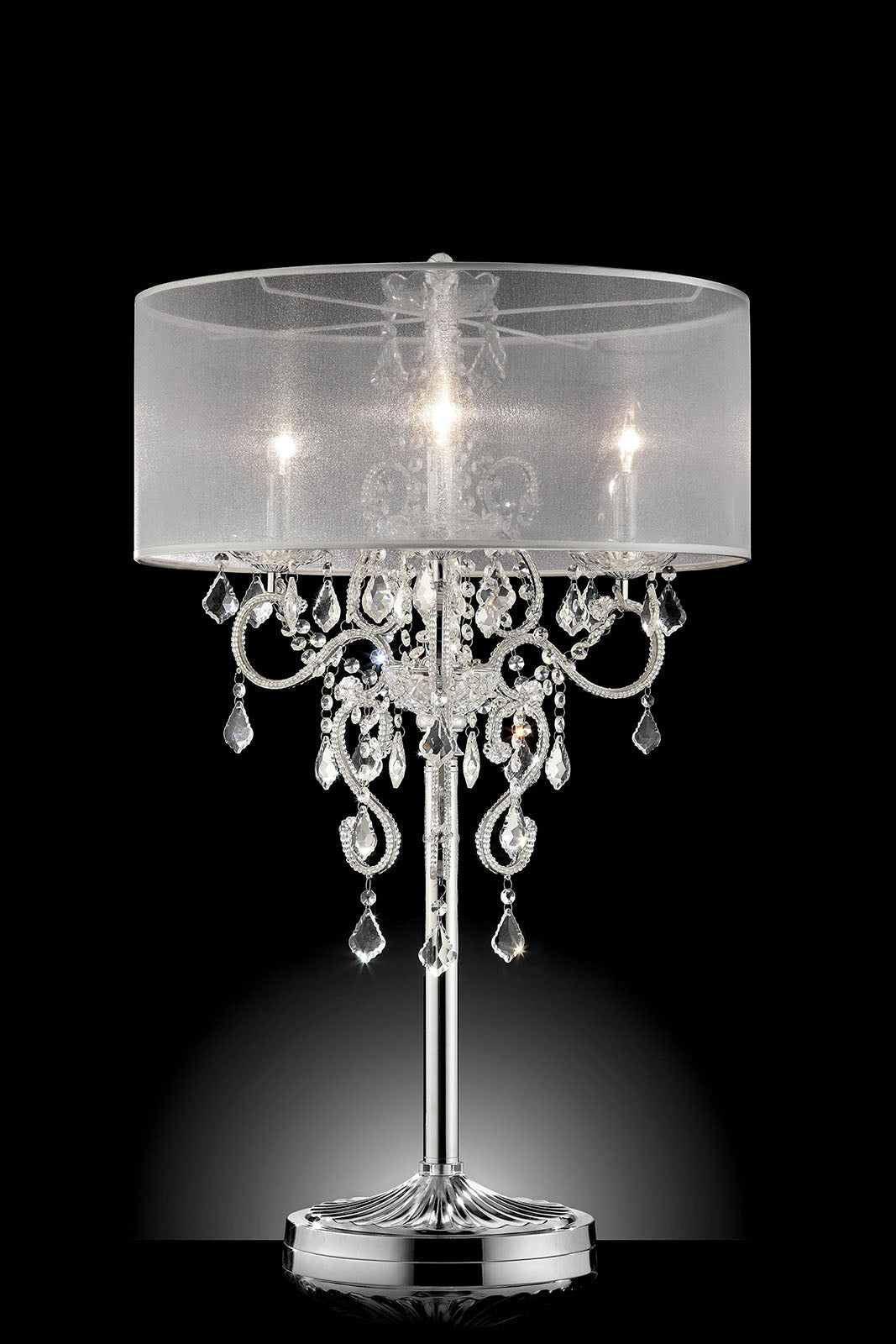 Rigel Silver 35"H Table Lamp - ATL FURNITURE