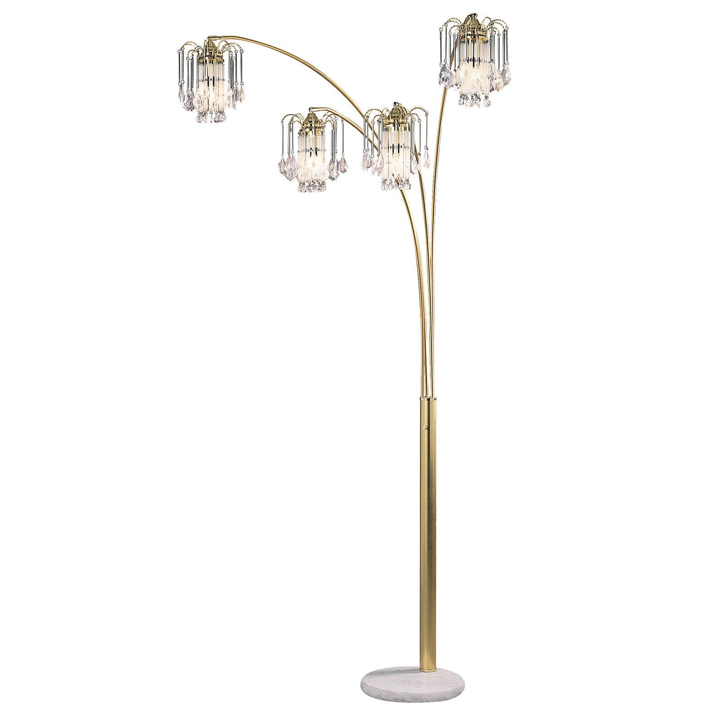 Elouise Sand Gold Arch Lamp - ATL FURNITURE