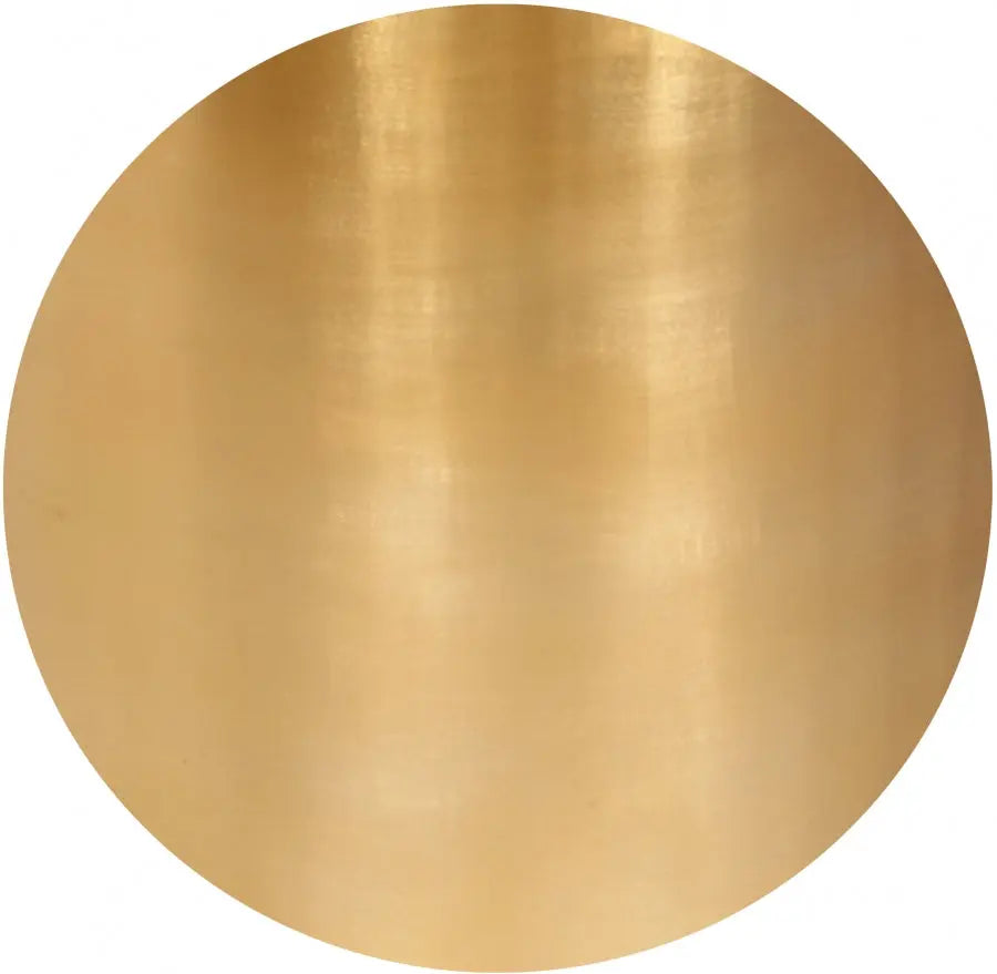 Cylinder End Table In Brushed Gold - ATL FURNITURE