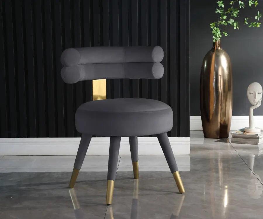 Meridian Furniture - Fitzroy Dining Chair Set Of 2 In Grey - 747Grey-C - ATL FURNITURE