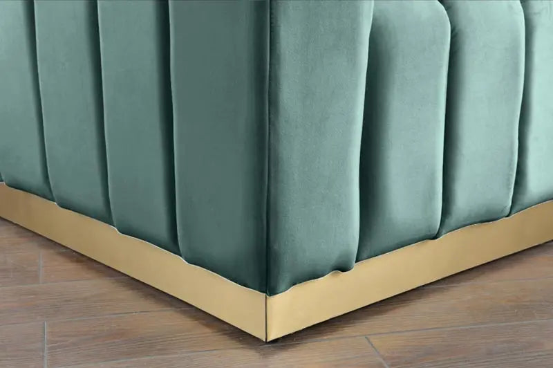 Meridian Furniture - Marlon Velvet Sofa In Mint - 603Mint-S - ATL FURNITURE