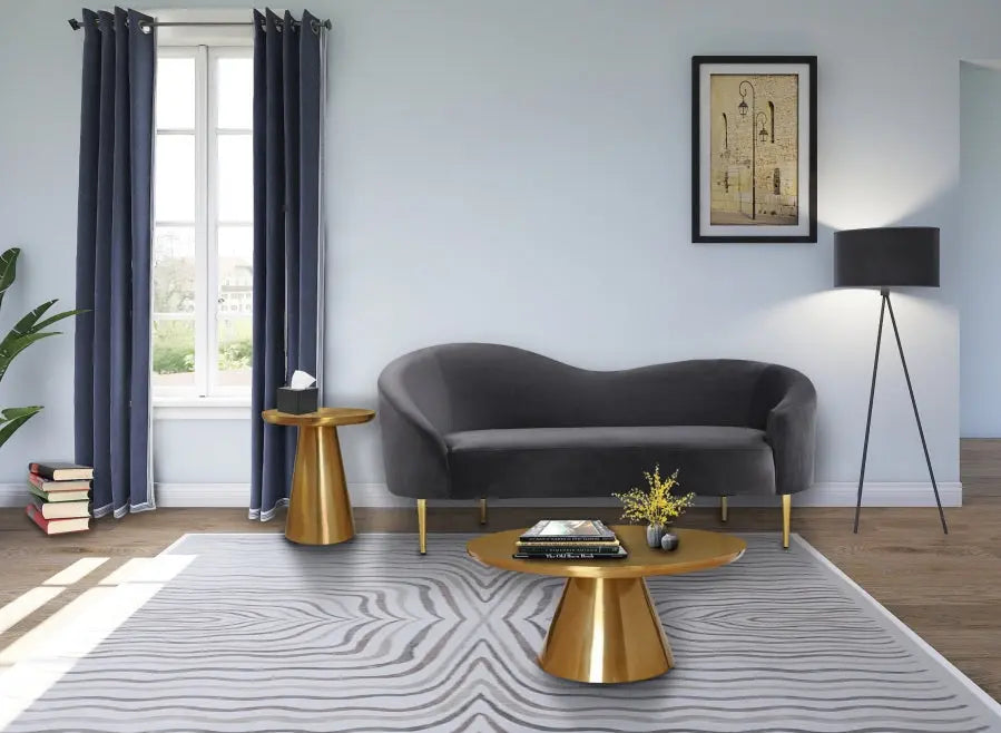 Meridian Furniture - Martini Coffee Table In Brushed Gold - 239-C - ATL FURNITURE