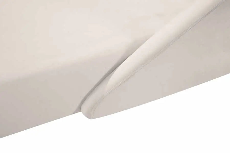 Meridian Furniture - Nolan Velvet Chaise In Cream - 656Cream-Chaise - ATL FURNITURE
