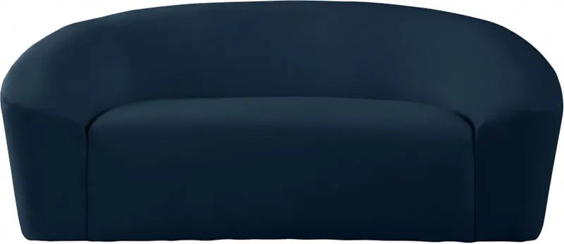 Meridian Furniture - Riley Velvet Loveseat In Navy - 610Navy-L - ATL FURNITURE