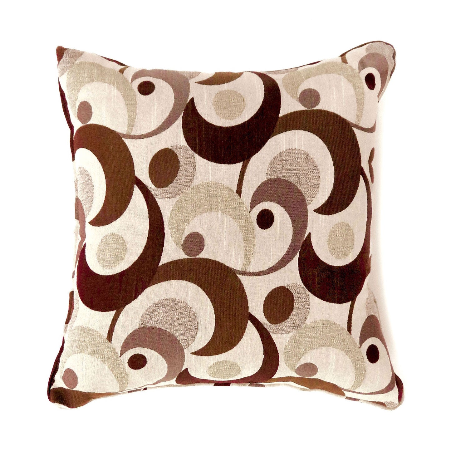 Swoosh Brown 22"' X 22" Pillow, Brown (2/CTN) - ATL FURNITURE