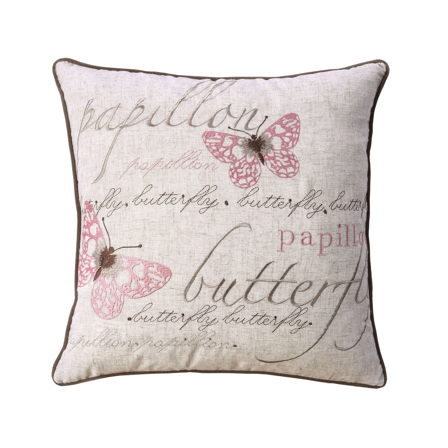 Elsa Natural 20" X 20" Pillow, Natural (2/CTN) - ATL FURNITURE