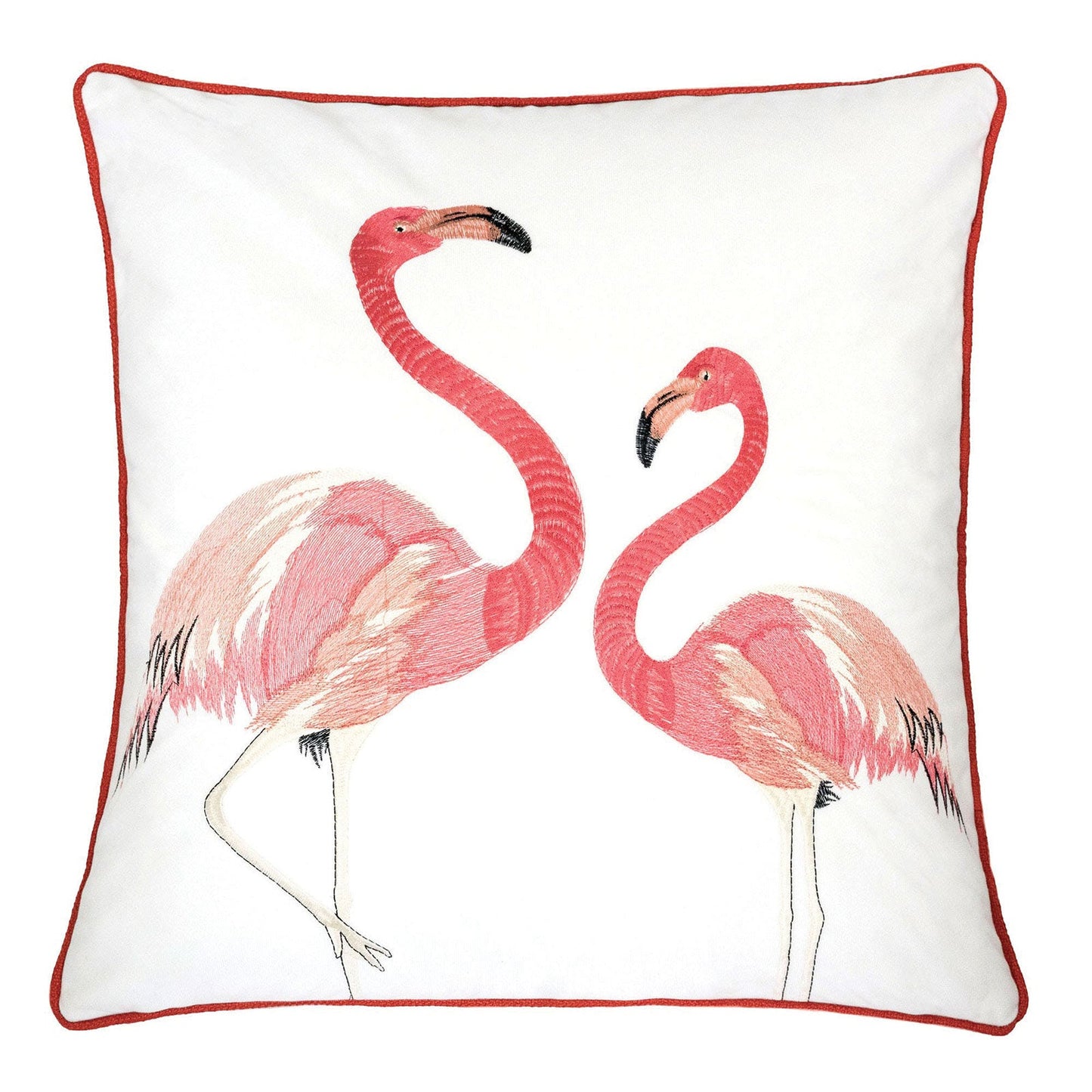 Lina Flamingo 20" X 20" Pillow, Pair Flamingo - ATL FURNITURE