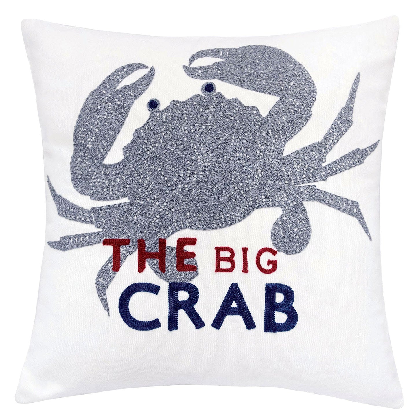 Jody White 20" X 20" Pillow, Crab - ATL FURNITURE