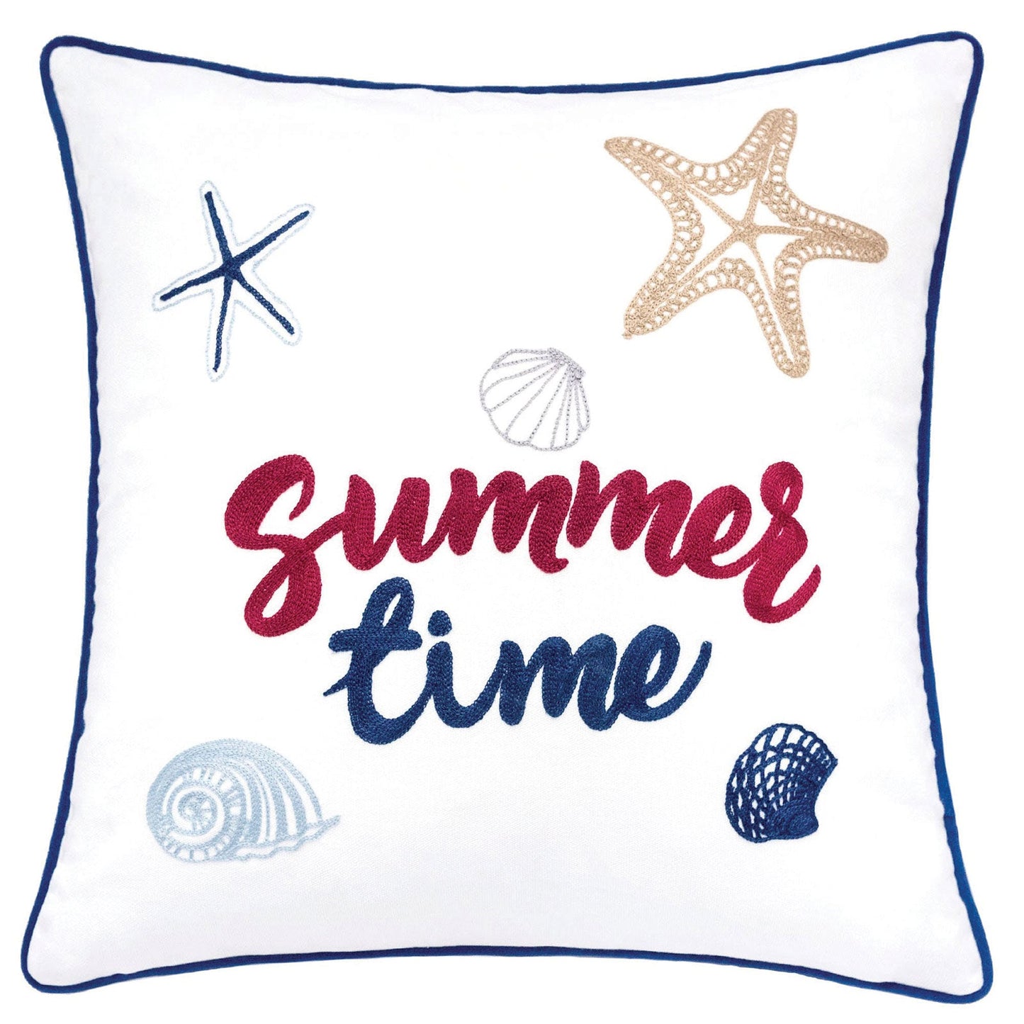 Emmie White 20" X 20" Pillow, Summer Time - ATL FURNITURE