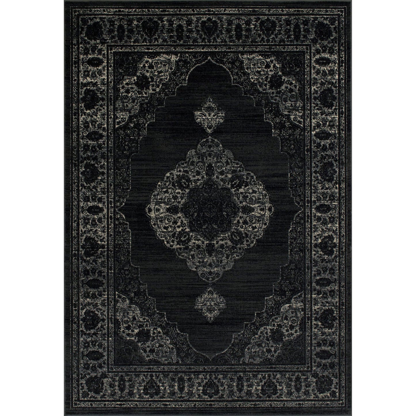 Kozlu Dark Gray 5' X 7' Area Rug - ATL FURNITURE