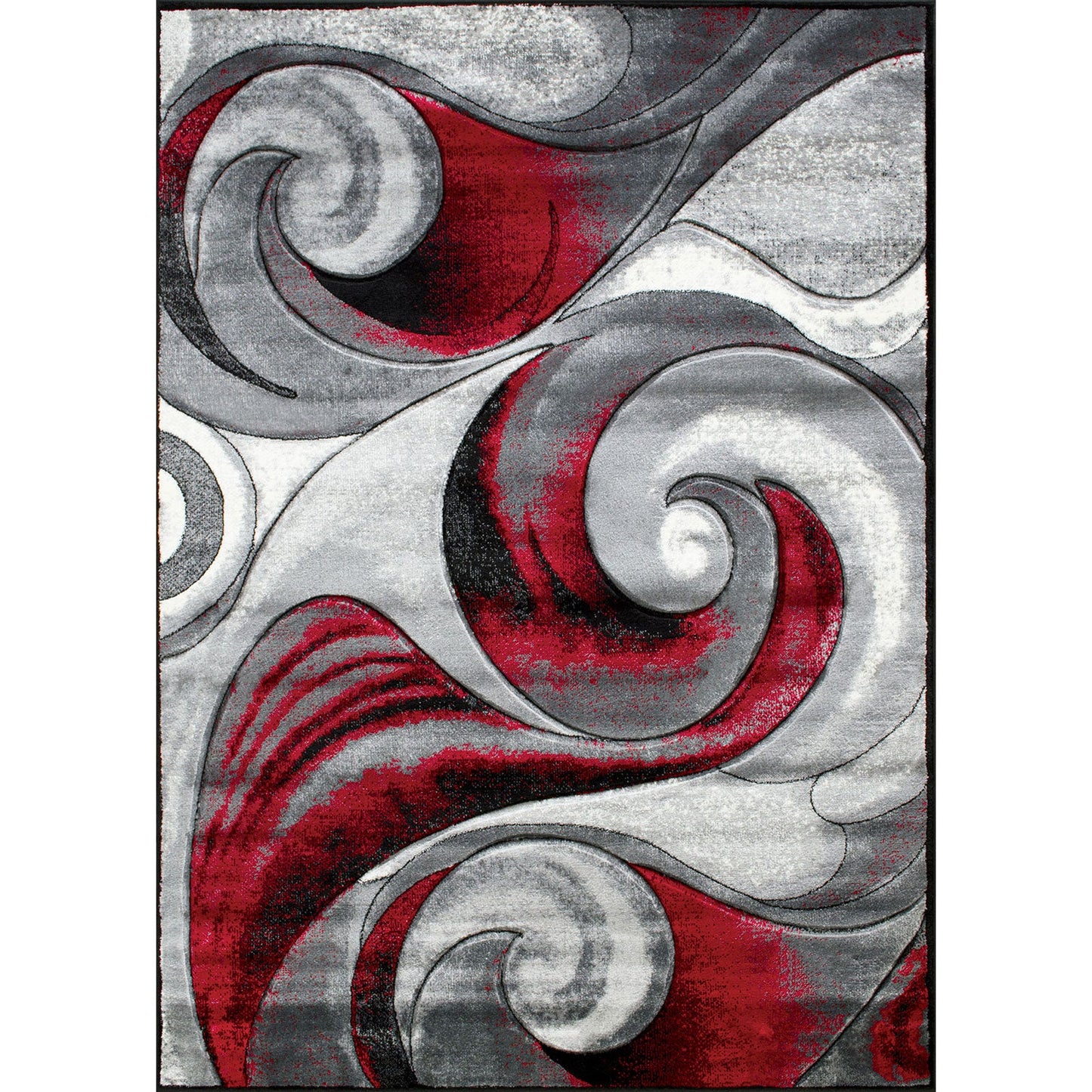 Niksar Red 5' X 7' Area Rug - ATL FURNITURE