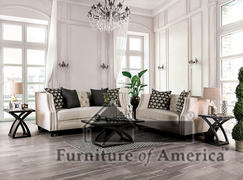 Aniyah Beige Sofa + Love Seat - ATL FURNITURE