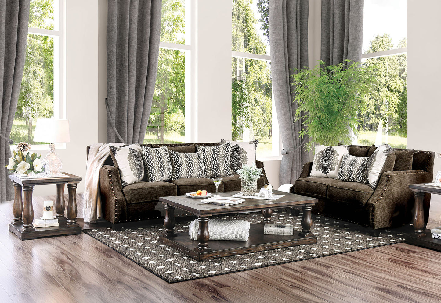 Cornelia Light Brown Sofa + Love Seat - ATL FURNITURE