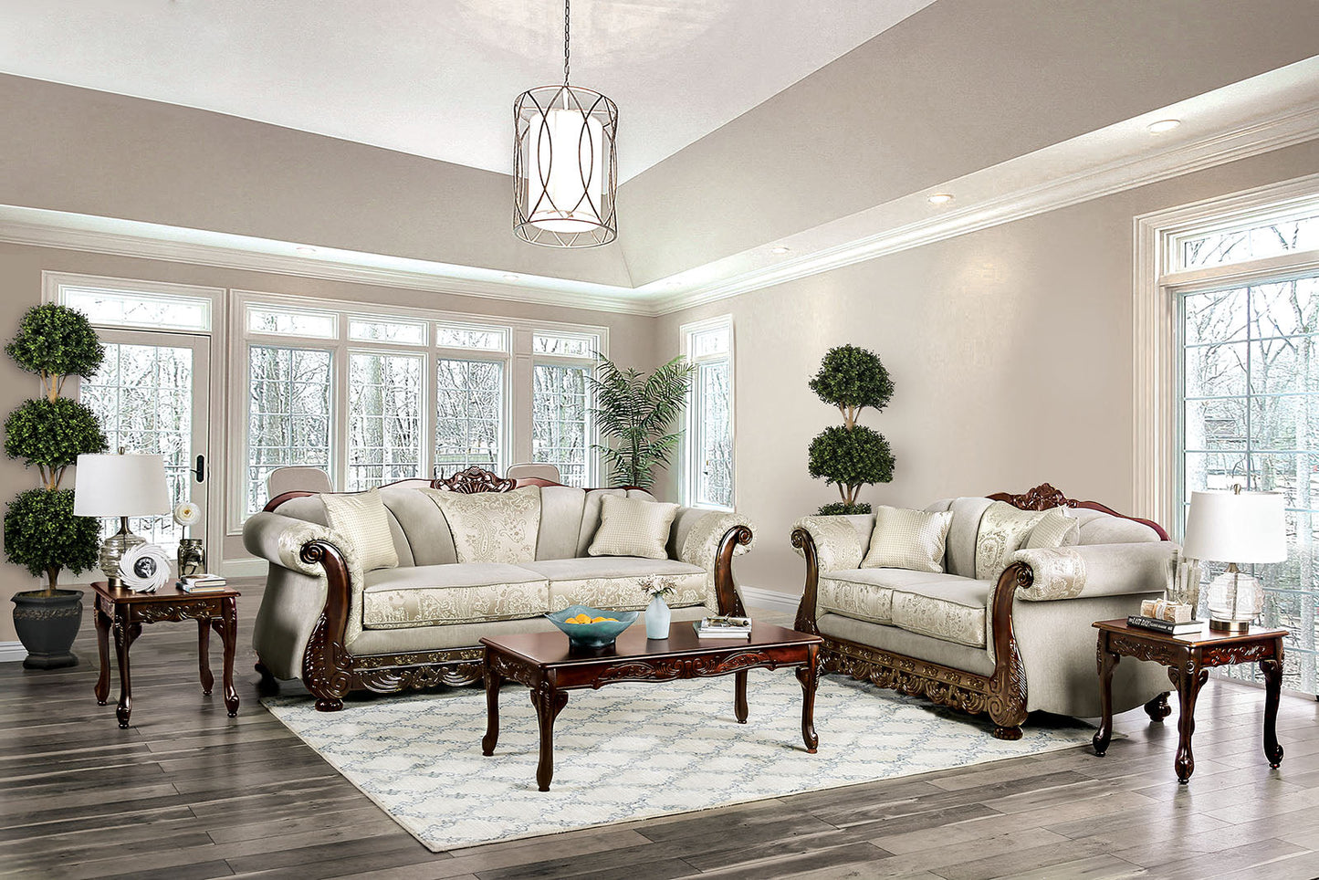 Newdale Ivory Sofa + Love Seat - ATL FURNITURE