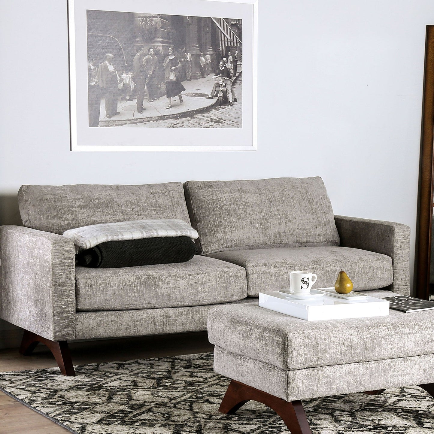 Harlech Gray Sofa - ATL FURNITURE