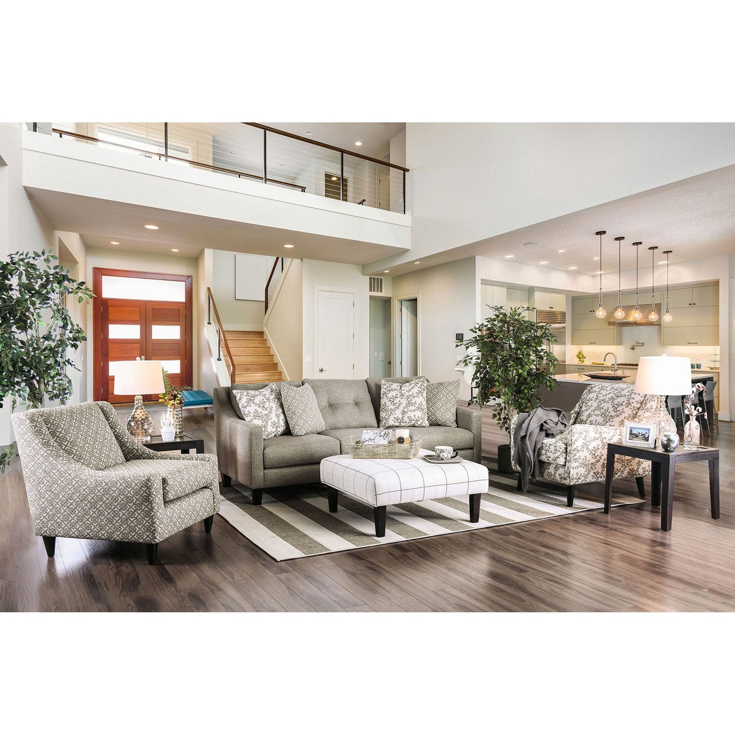 Dorset Light Gray Sofa + Love Seat - ATL FURNITURE