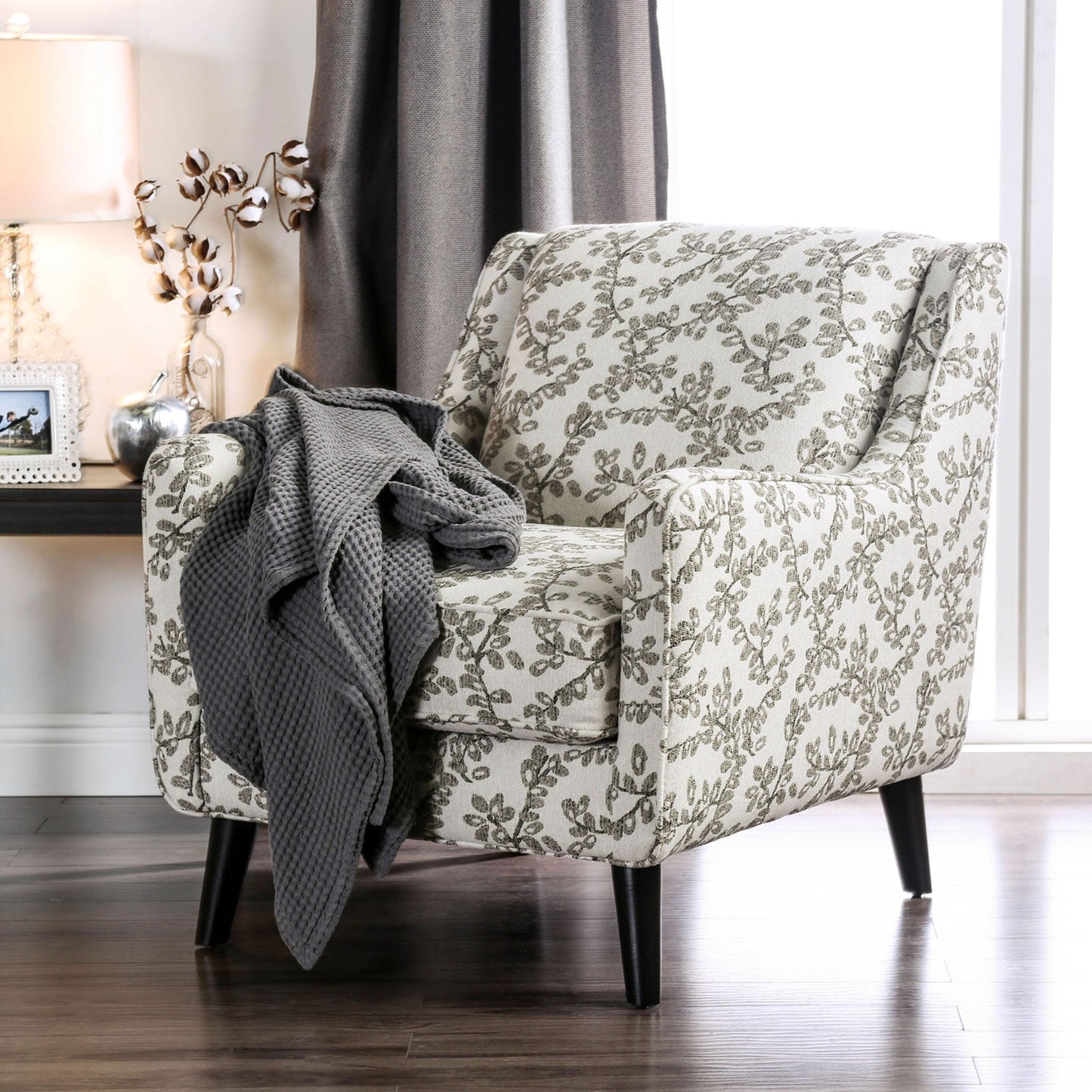 Dorset Ivory/Pattern Floral Chair - ATL FURNITURE