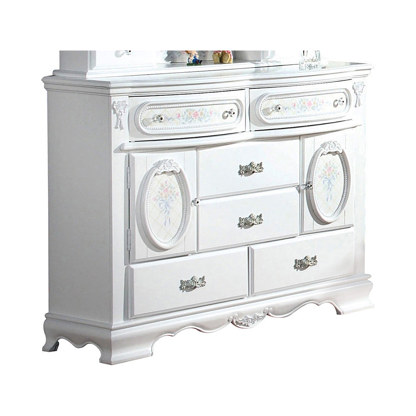 Flora White Dresser - ATL FURNITURE